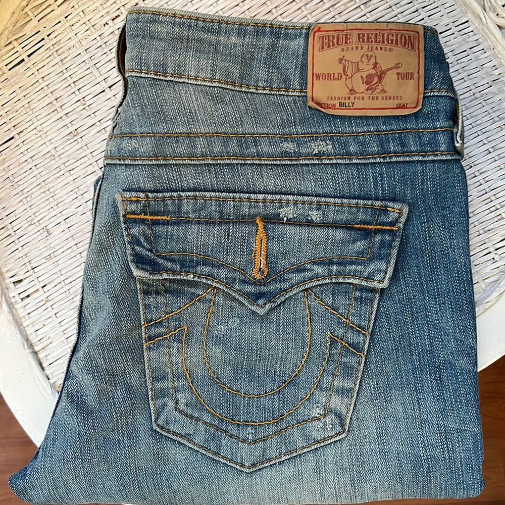 Rare True Religion - Billy with Swarovski Crystal button